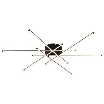 Lámparas Globo Lighting Lawson Plafones LED Negro, 1 luz