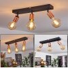 Tulla Lámpara de Techo Cobre, Negro, 3 luces