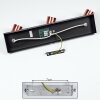 Tulla Lámpara de Techo Cobre, Negro, 3 luces
