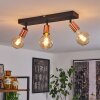 Tulla Lámpara de Techo Cobre, Negro, 3 luces