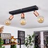 Tulla Lámpara de Techo Cobre, Negro, 3 luces