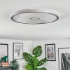 Simonstorp Plafones, Panel LED Plata, Blanca, 1 luz
