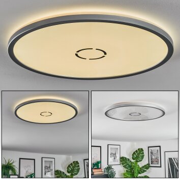 Simonstorp Plafones, Panel LED Plata, Blanca, 1 luz