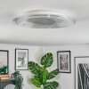 Ipres Plafones, Panel LED Plata, Blanca, 1 luz