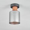 Mador Plafones Crudo, Negro, 1 luz