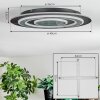 Lidor Plafones LED Negro, 1 luz