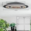 Lidor Plafones LED Negro, 1 luz