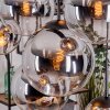 Gastor Lámparas suspendidas, Luminarias esféricas, Lámparas colgantes Cromo, Transparente, Ahumado, 8 luces
