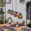 Koyoto Lámparas suspendidas, Luminarias esféricas, Lámparas colgantes Azul, Verde, Color cobre, 4 luces