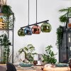 Koyoto Lámparas suspendidas, Luminarias esféricas, Lámparas colgantes Azul, Verde, Color cobre, 4 luces