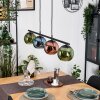 Koyoto Lámparas suspendidas, Luminarias esféricas, Lámparas colgantes Azul, Verde, Color cobre, 4 luces