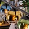 Koyoto Lámparas suspendidas, Luminarias esféricas, Lámparas colgantes Azul, dorado, Verde, Transparente, 4 luces