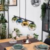 Koyoto Lámparas suspendidas, Luminarias esféricas, Lámparas colgantes Azul, dorado, Verde, Transparente, 4 luces