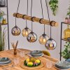 Koyoto Lámparas suspendidas, Luminarias esféricas, Lámparas colgantes Crudo, Negro, 5 luces