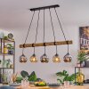 Koyoto Lámparas suspendidas, Luminarias esféricas, Lámparas colgantes Crudo, Negro, 5 luces
