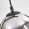 Koyoto Lámparas suspendidas, Luminarias esféricas, Lámparas colgantes Crudo, Negro, 5 luces
