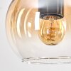 Koyoto Lámparas suspendidas, Luminarias esféricas, Lámparas colgantes Crudo, Negro, 5 luces