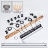 Koyoto Lámparas suspendidas, Luminarias esféricas, Lámparas colgantes Crudo, Negro, 5 luces