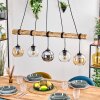 Koyoto Lámparas suspendidas, Luminarias esféricas, Lámparas colgantes Crudo, Negro, 5 luces