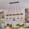 Koyoto Lámparas suspendidas, Luminarias esféricas, Lámparas colgantes Crudo, Negro, 5 luces