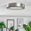 Omaro Plafones, Panel LED Níquel-mate, 1 luz, Cambia de color