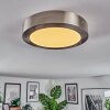 Omaro Plafones, Panel LED Níquel-mate, 1 luz