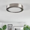 Omaro Plafones, Panel LED Níquel-mate, 1 luz