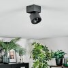 Narel Plafones, Spot techo LED Negro, 1 luz
