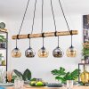 Koyoto Lámparas suspendidas, Luminarias esféricas, Lámparas colgantes Crudo, Negro, 5 luces