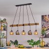 Koyoto Lámparas suspendidas, Luminarias esféricas, Lámparas colgantes Crudo, Negro, 5 luces