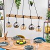 Koyoto Lámparas suspendidas, Luminarias esféricas, Lámparas colgantes Crudo, Negro, 5 luces