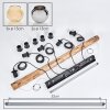 Koyoto Lámparas suspendidas, Luminarias esféricas, Lámparas colgantes Crudo, Negro, 5 luces