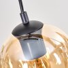 Koyoto Lámparas suspendidas, Luminarias esféricas, Lámparas colgantes Crudo, Negro, 5 luces