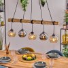 Koyoto Lámparas suspendidas, Luminarias esféricas, Lámparas colgantes Crudo, Negro, 5 luces