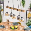 Koyoto Lámparas suspendidas, Luminarias esféricas, Lámparas colgantes Crudo, Negro, 5 luces