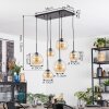 Koyoto Lámparas suspendidas, Luminarias esféricas, Lámparas colgantes Colores ámbar, 6 luces