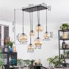 Koyoto Lámparas suspendidas, Luminarias esféricas, Lámparas colgantes Colores ámbar, 6 luces