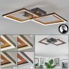 Binor Plafones LED Crudo, Negro, 1 luz