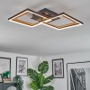 Binor Plafones LED Crudo, Negro, 1 luz