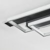 Olian Plafones LED Negro, Plata, 1 luz