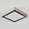 Omaro Plafones, Panel LED Níquel-mate, 1 luz, Cambia de color