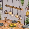 Koyoto Lámparas suspendidas, Luminarias esféricas, Lámparas colgantes Crudo, Negro, 5 luces