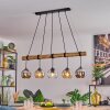Koyoto Lámparas suspendidas, Luminarias esféricas, Lámparas colgantes Crudo, Negro, 5 luces