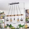 Koyoto Lámparas suspendidas, Luminarias esféricas, Lámparas colgantes Crudo, Negro, 5 luces