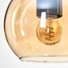 Koyoto Lámparas suspendidas, Luminarias esféricas, Lámparas colgantes Crudo, Negro, 5 luces