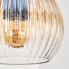 Koyoto Lámparas suspendidas, Luminarias esféricas, Lámparas colgantes Crudo, Negro, 5 luces