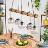 Koyoto Lámparas suspendidas, Luminarias esféricas, Lámparas colgantes Crudo, Negro, 5 luces