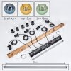 Koyoto Lámparas suspendidas, Luminarias esféricas, Lámparas colgantes Crudo, Negro, 5 luces
