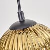 Koyoto Lámparas suspendidas, Luminarias esféricas, Lámparas colgantes Crudo, Negro, 5 luces