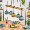 Koyoto Lámparas suspendidas, Luminarias esféricas, Lámparas colgantes Crudo, Negro, 5 luces